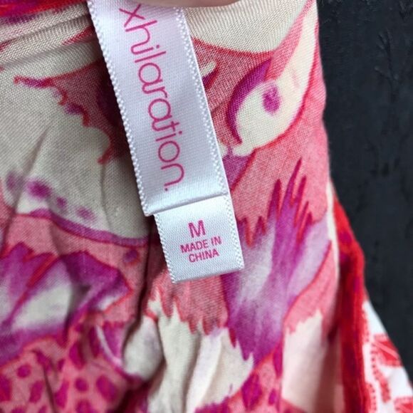 𝅺xhilaration Red V-Neck Floral Dress - Picture 4 of 8